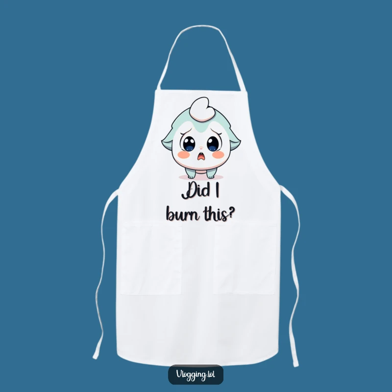 Funny Kitchen Gasp Apron: Surprised Character Gasping, Fun Funny Cooking Gift