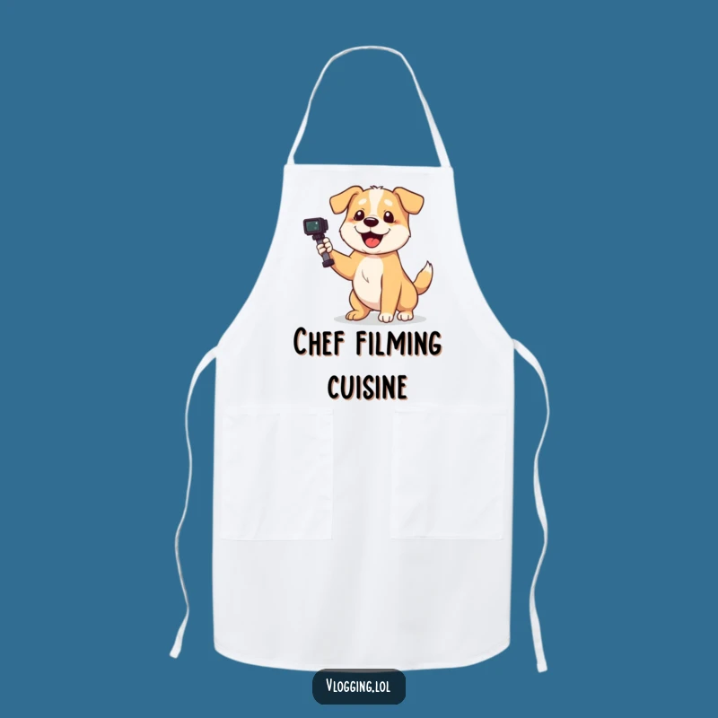 Funny Playful Dog Apron - Creative Filming Gift