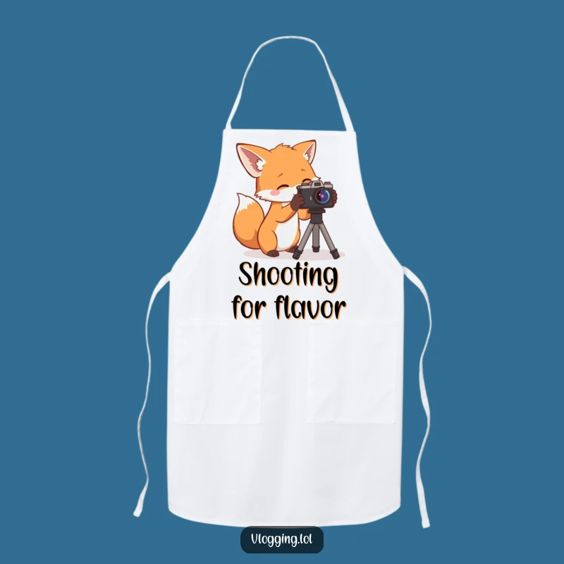 Funny Curious Fox Apron: Cook Up Creative Dishes with This Photographer's Funny Gift!