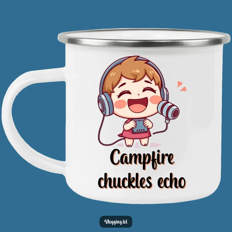 Funny Laughing Character Camping Mug: Enjoy Your Brew with this Funny Gift