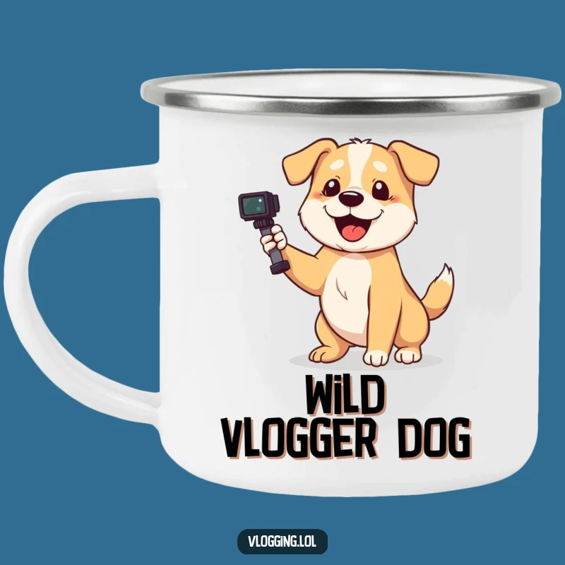 Funny Playful Dog Camping Mug - Outdoor Creator Gift