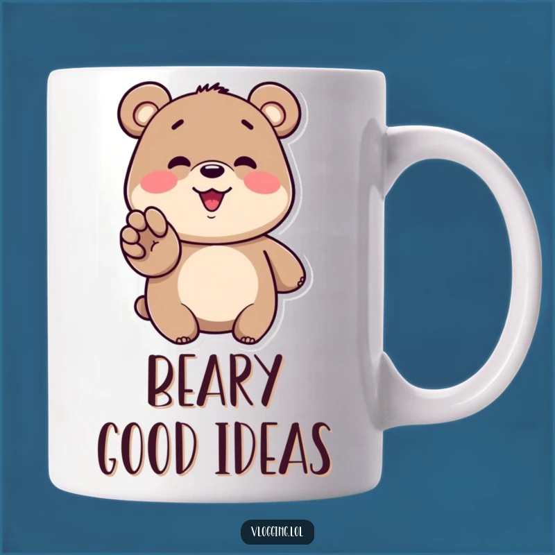 Funny Bear Watching Mug - Hilarious Enthusiast Gift for Screen Lovers