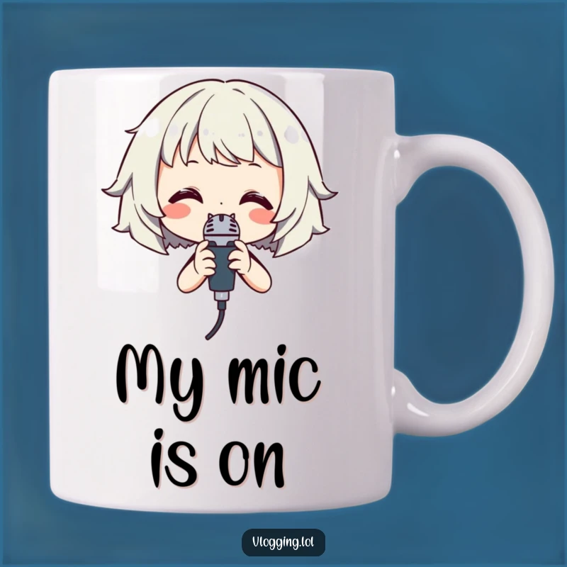 Funny Singer Mug: Microphone Fun for Aspiring Stars!