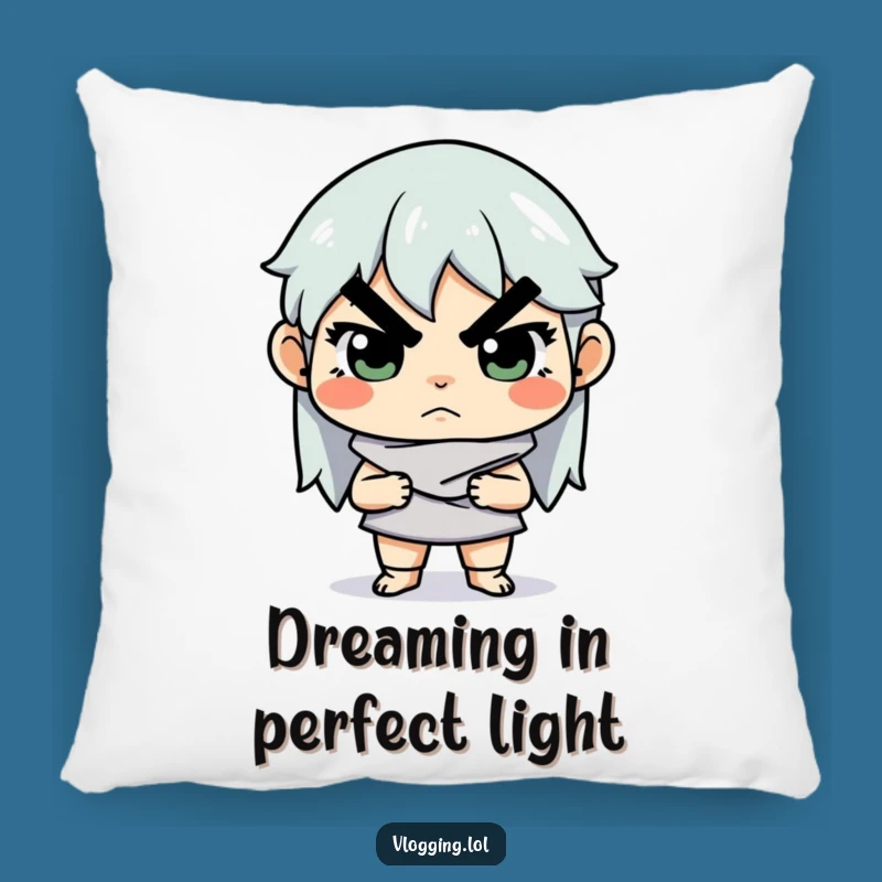 Funny Creator Pillow: Serious Lighting Adjuster Cushion, Comfy & Humorous Gift