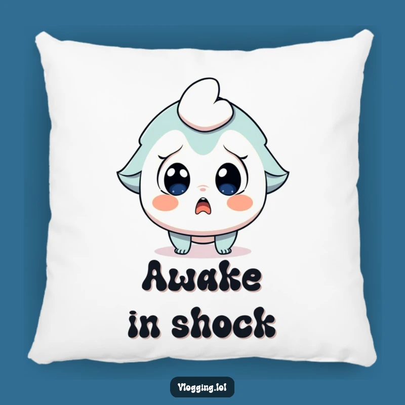 Funny Jaw Drop Pillow: Surprised Character Gasping, Soft Funny Cushion for Shocked Moments