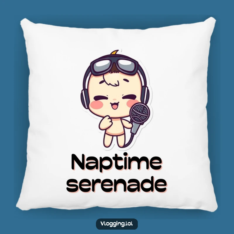 Funny Microphone Face Pillow: Cozy Gag Gift for Comedians