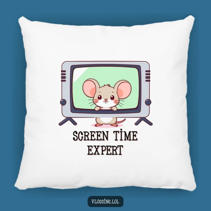 Funny Shy Mouse Gamer Pillow - Cozy Peek Cushion Home Decor Gift