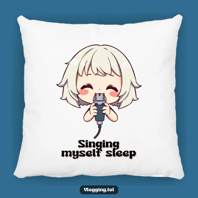 Funny Singer Pillow: Cozy Up with Microphone Melodies!