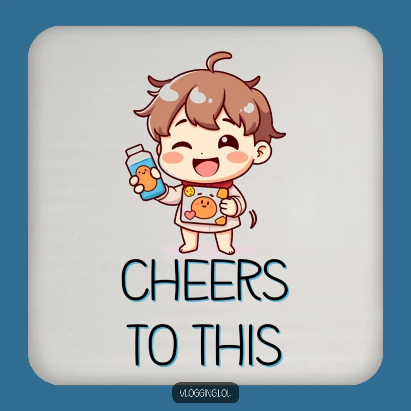 Funny Cheerful Demo Coaster: Add Smiles to Your Table