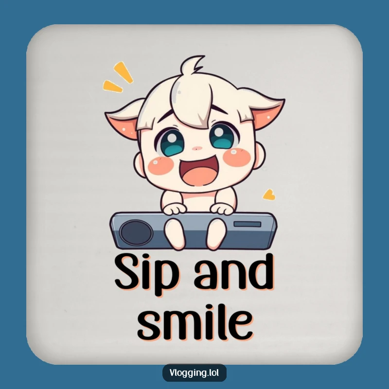 Funny Joyful Reaction Coaster: Add Cheer to Your Table