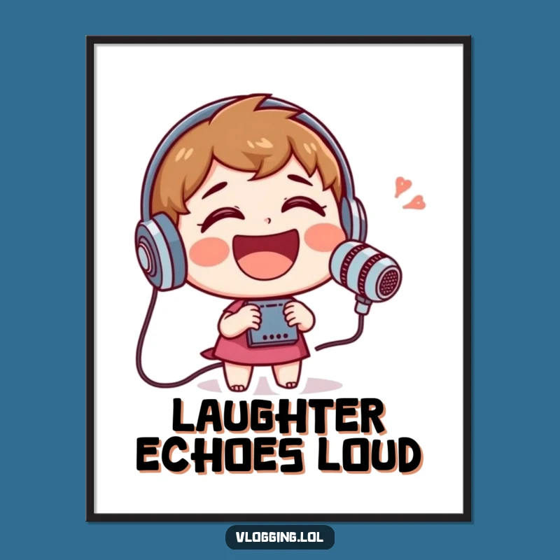 Funny Laughing Character Poster: Inject Humor into Your Space with this Gift