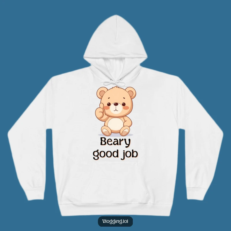 Cozy Funny Teddy Bear Thumbs Up Hoodie: The Ultimate Warm and Humorous Gift