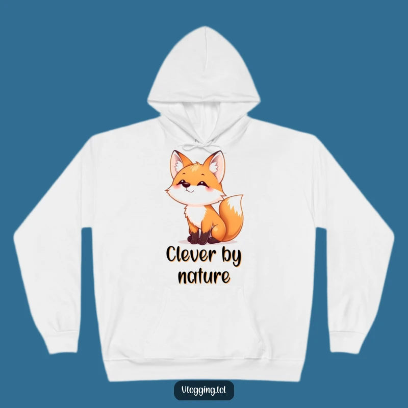 Funny Fox Nose Wiggle Hoodie - Cozy Playful Fox, Warm Funny Gift for Charm