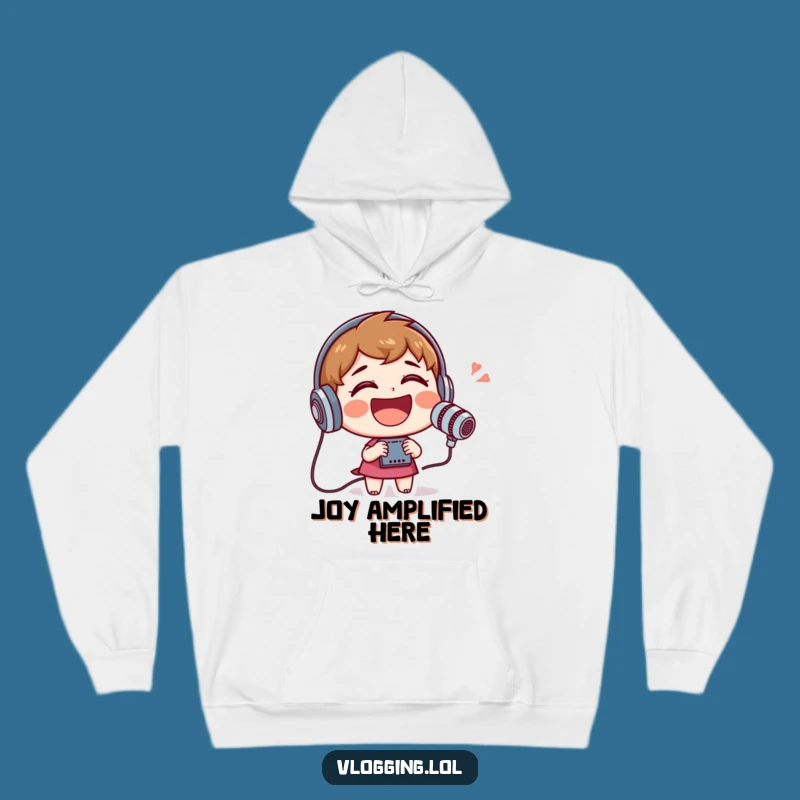 Funny Laughter Hoodie: Cozy & Funny Gift for Podcasters and Vloggers
