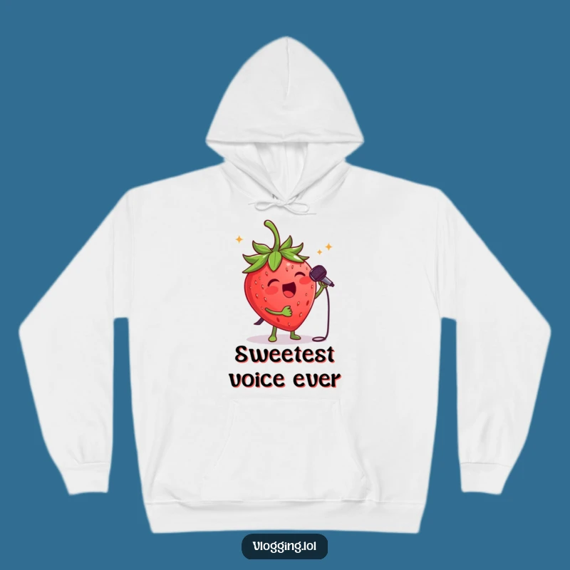 Funny Strawberry Singer Hoodie: Cozy Up with This Fruity Rockstar's Concert Vibes
