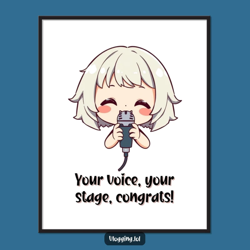 Singing Star Free Printable Wall Art Downloadable Decor!