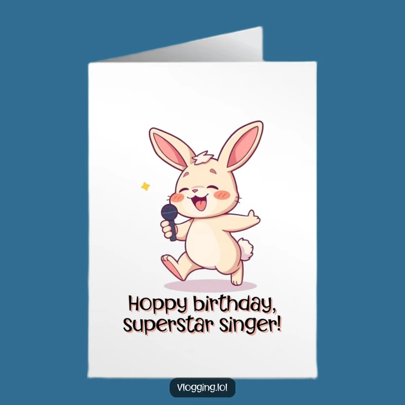 Free Printable Bunny Birthday Card: Funny Tripping Bunny Downloadable Gift