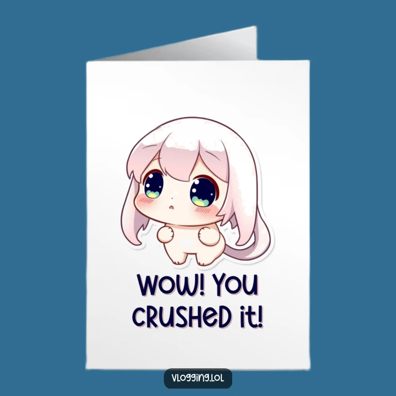 Free Printable Congrats Card: Surprised Reaction, Funny Downloadable Achievement!