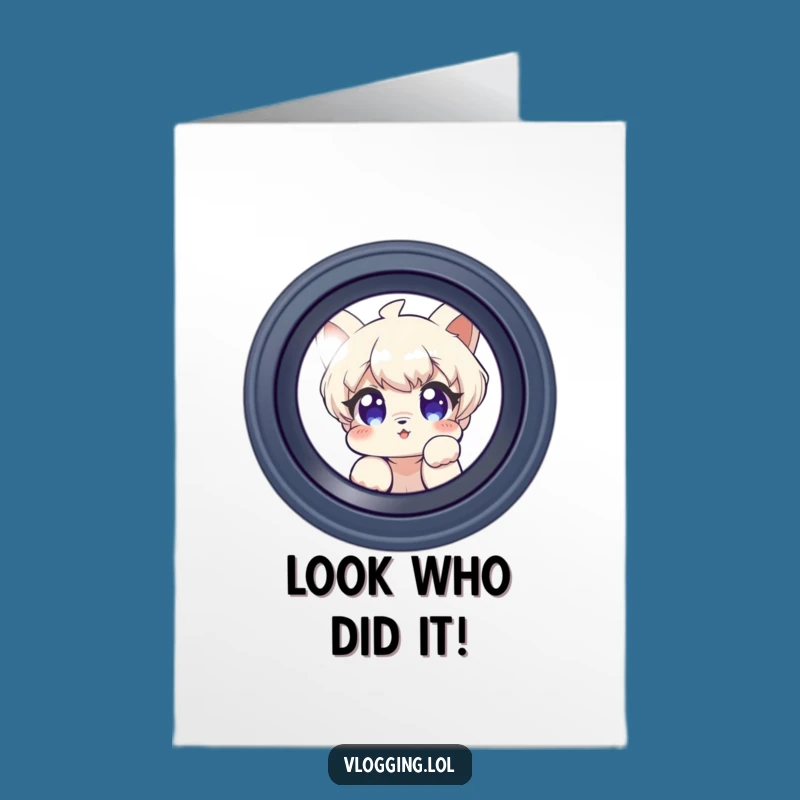 Free Printable Congrats Card: Curious Peek at Success Funny Downloadable Gift