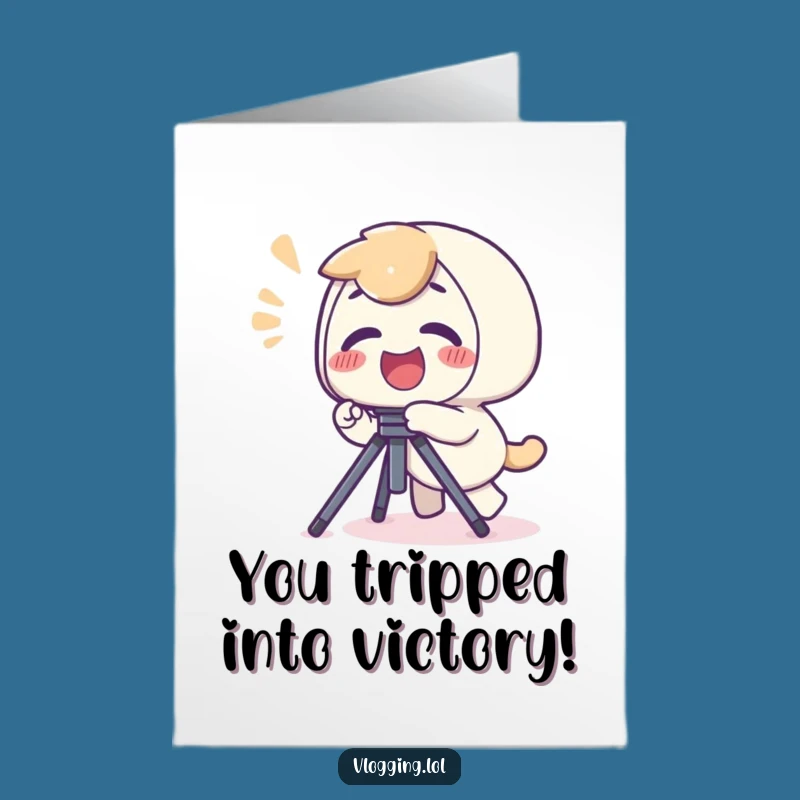 Free Printable Congrats Card: Trip Hazard for Comical Celebration Downloads
