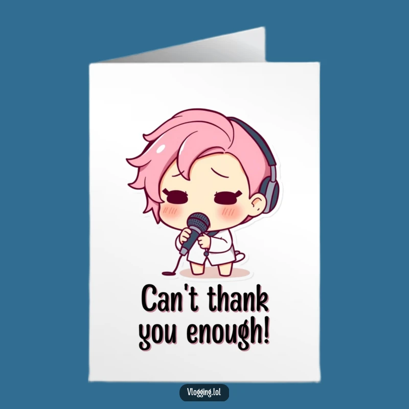 Free Printable Thank You Card: Shocked Mic Drop for Grateful Downloads