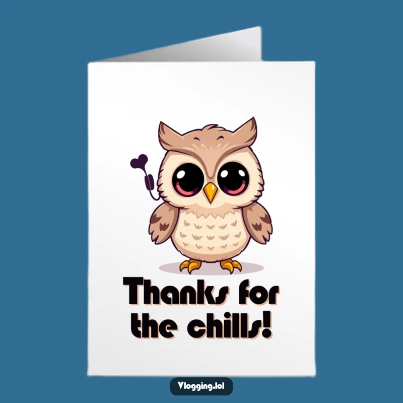 Free Printable Owl Thank You Card: Spooky Gratitude Download!