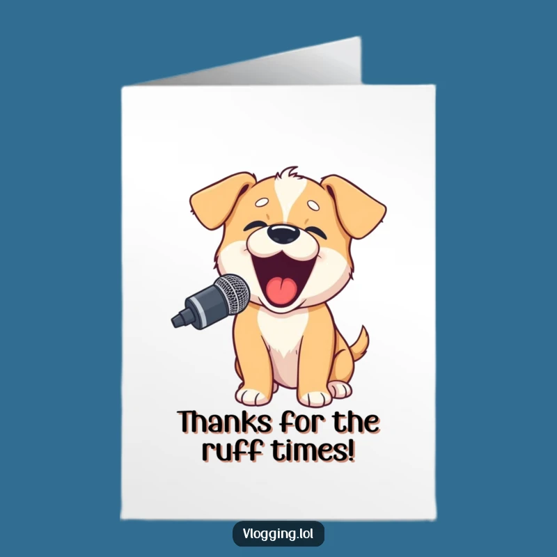 Free Printable Funny Puppy Thank You Card: Grateful Bark of Thanks! Download Now!