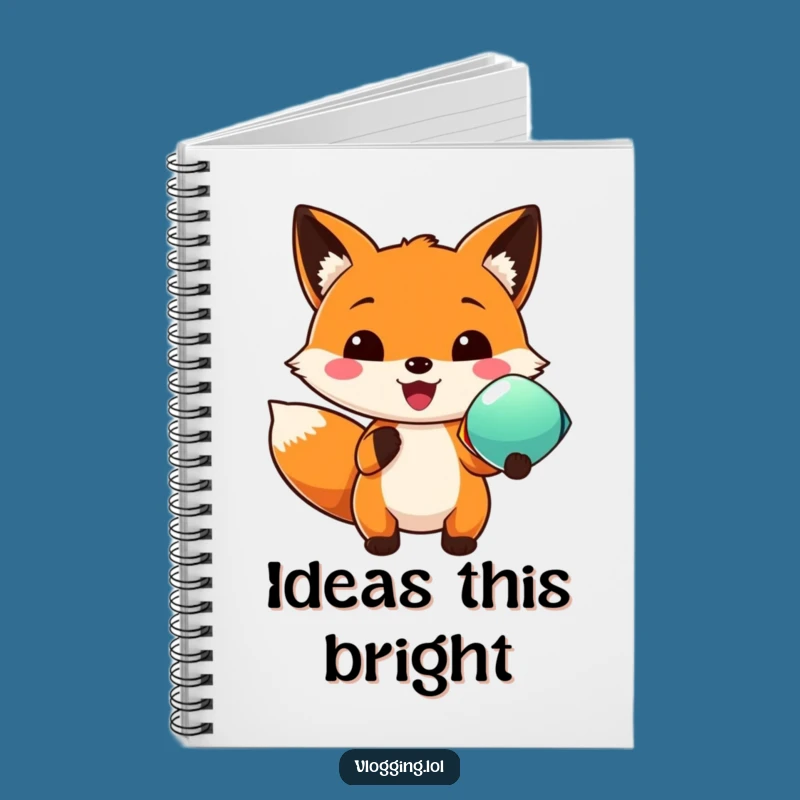 Funny Fox Journal - Colorful Object Notes, Creative Humorous Diary Gift