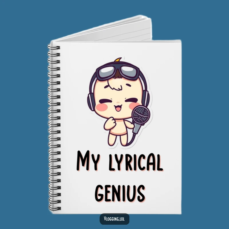 Funny Microphone Face Notebook: Jot Down Jokes in Style