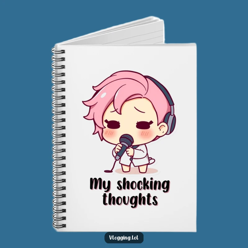 Funny Shocked Notebook - Journal for Surprised Thoughts and Mic Drop Moments