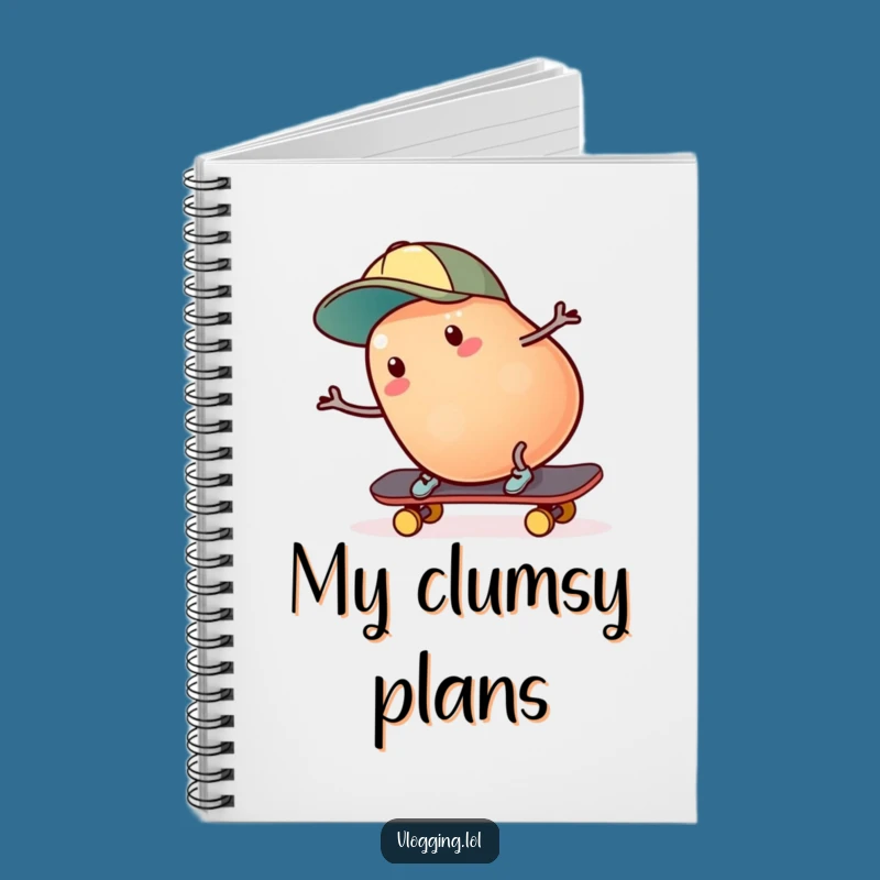 Funny Jelly Bean Skater Notebook: Jot Down Ideas with This Sweet Mishap