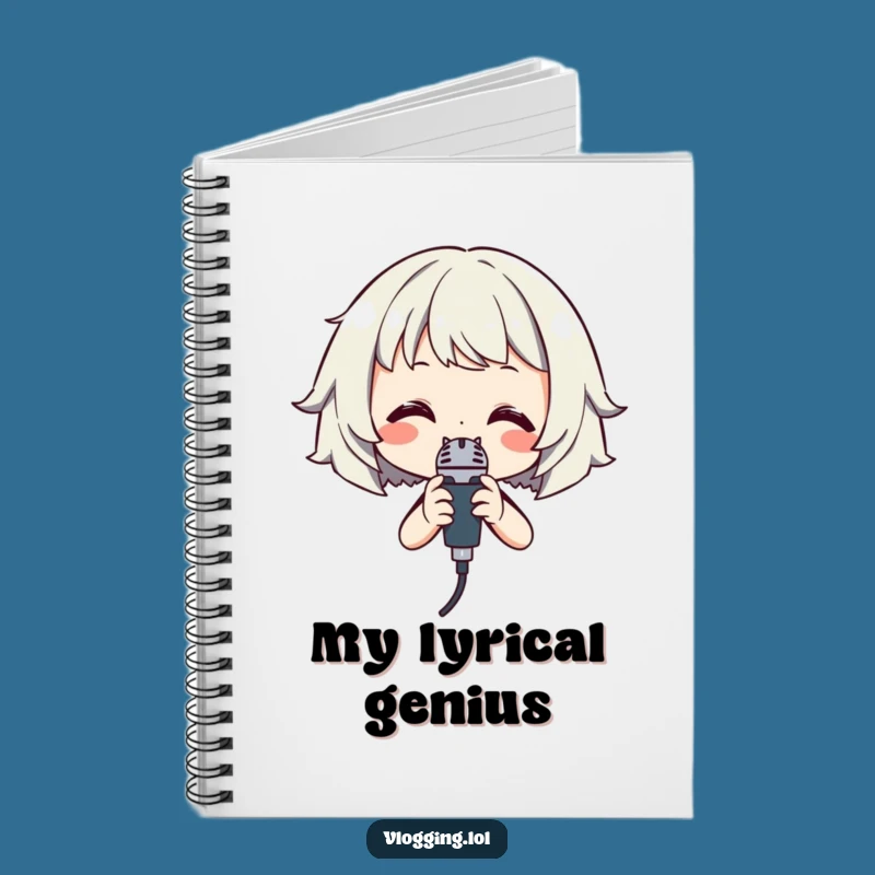 Funny Singer Notebook: Jot Down Lyrics with Your Microphone!