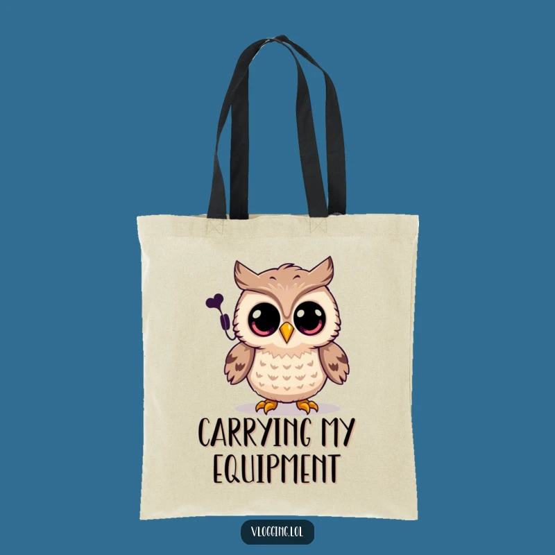 Funny Joyful Owl Tote Bag - Spooky Sound Accessory Gift