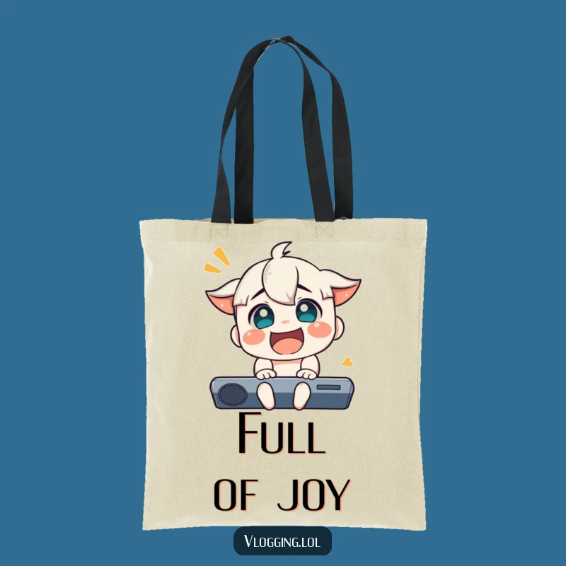 Funny Joyful Reaction Tote Bag: Carry Your Happiness