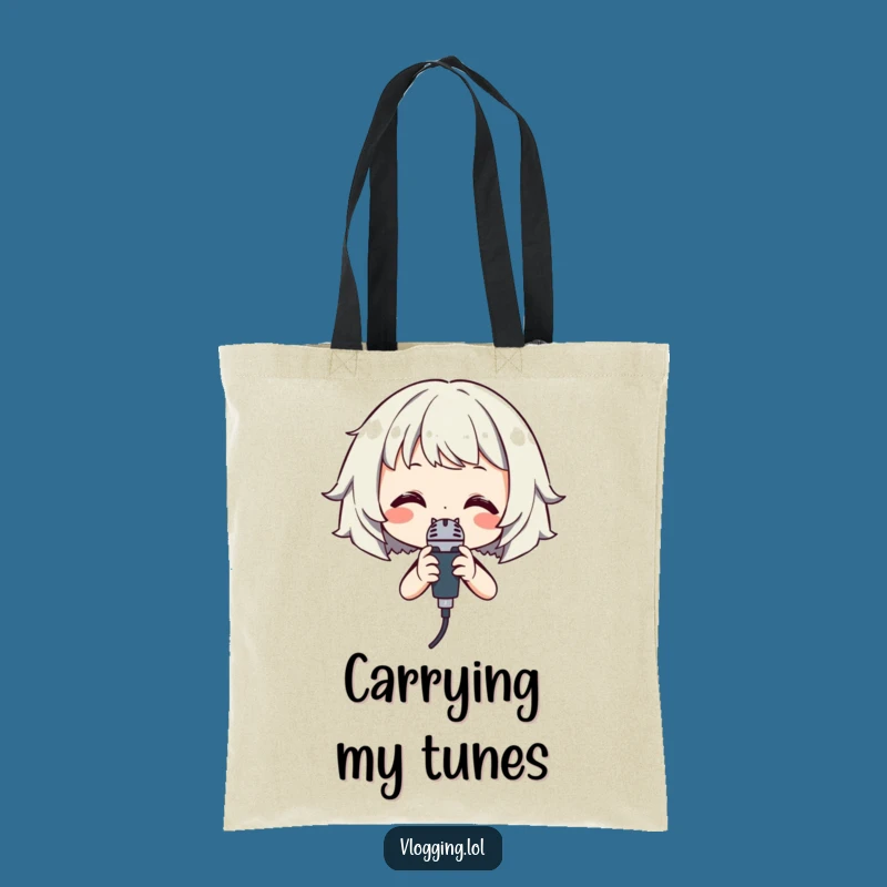 Funny Singer Tote Bag: Carry Your Microphone Everywhere!